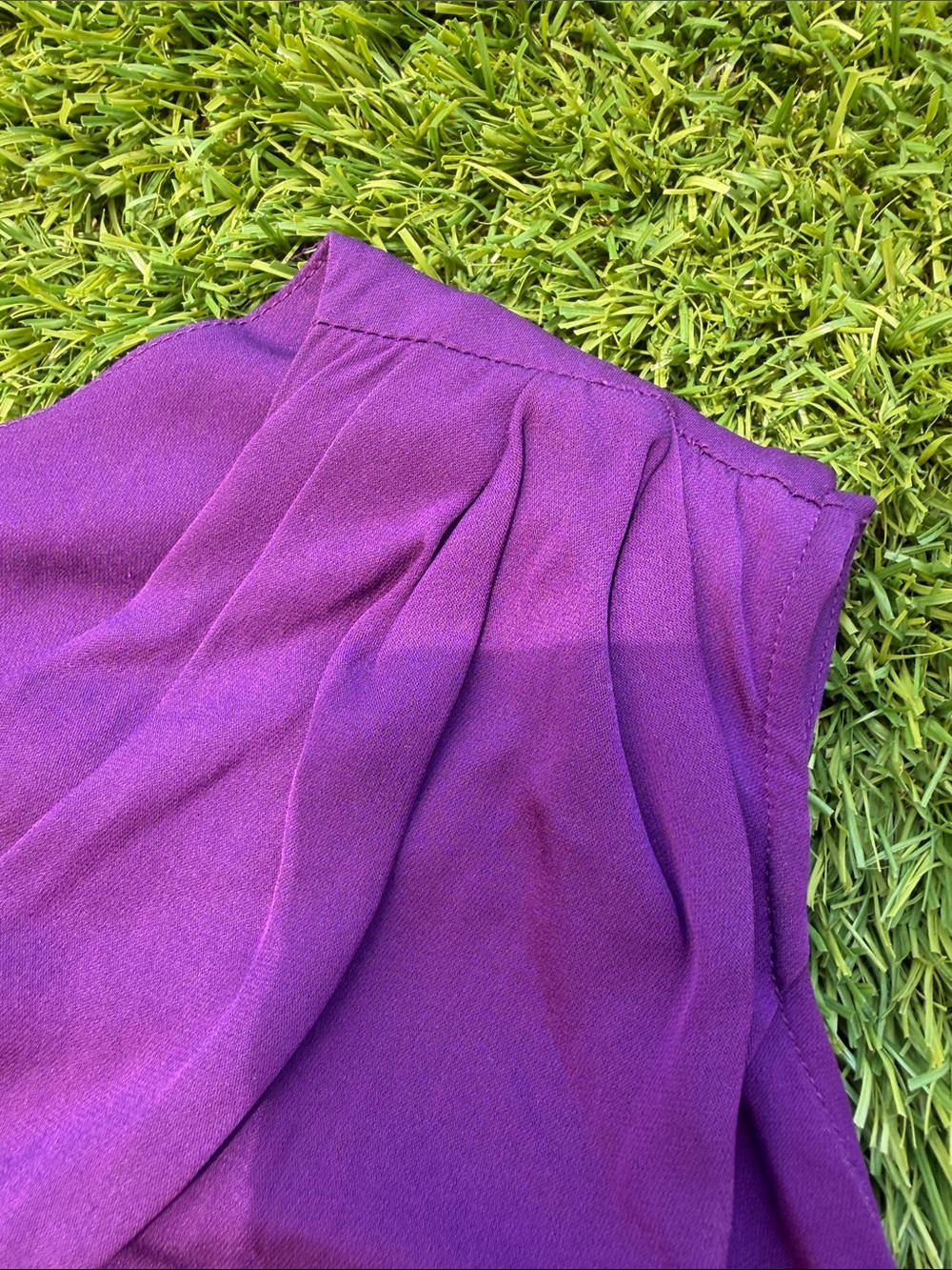 Diane Von Furstenberg Violet Midi Dress 100% Silk - Picture 7 of 16